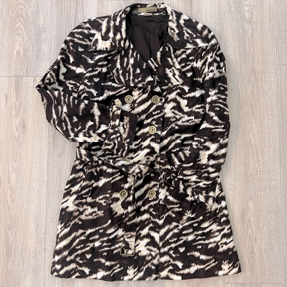 Michael Kors Animal Print Trench Coat